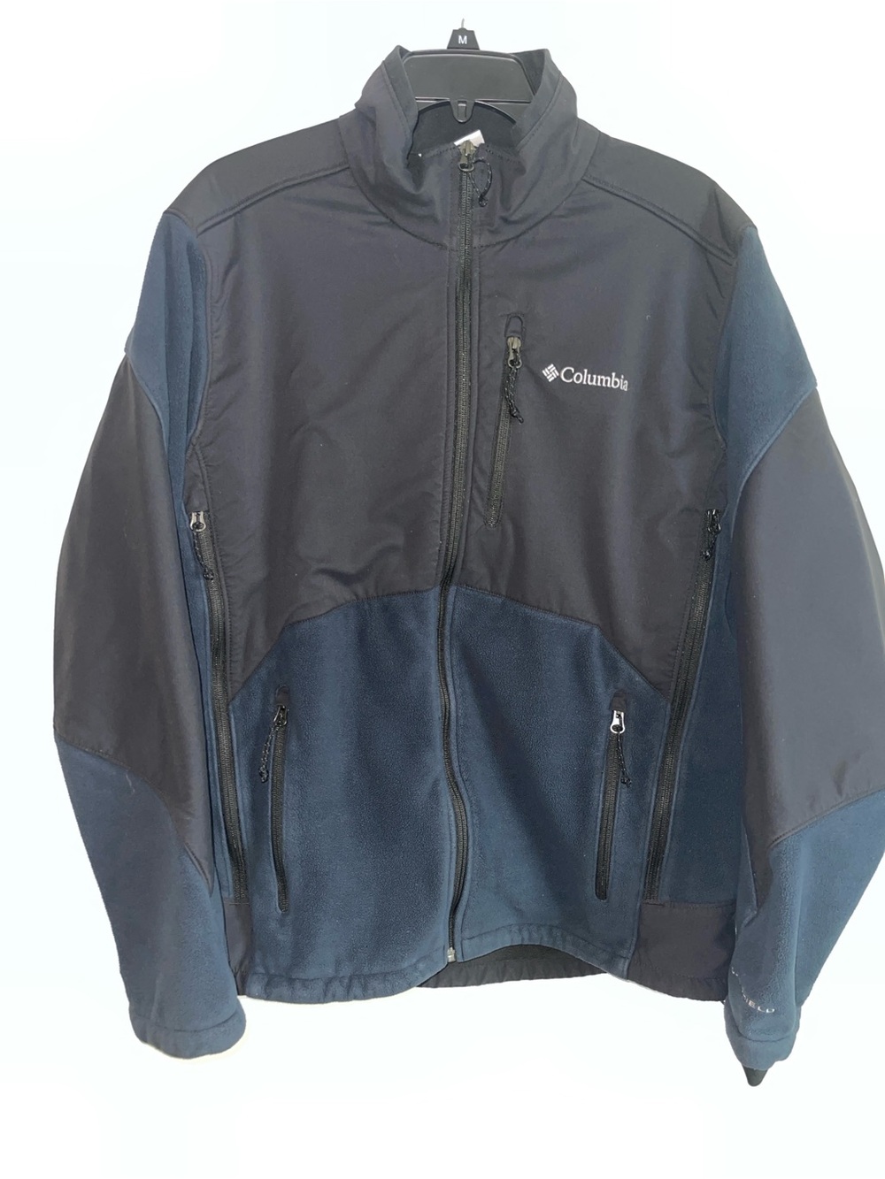 Columbia, Men's, Black and Navy Performance Softshell Jacket, Size L